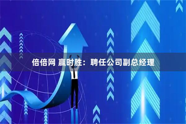 倍倍网 赢时胜：聘任公司副总经理